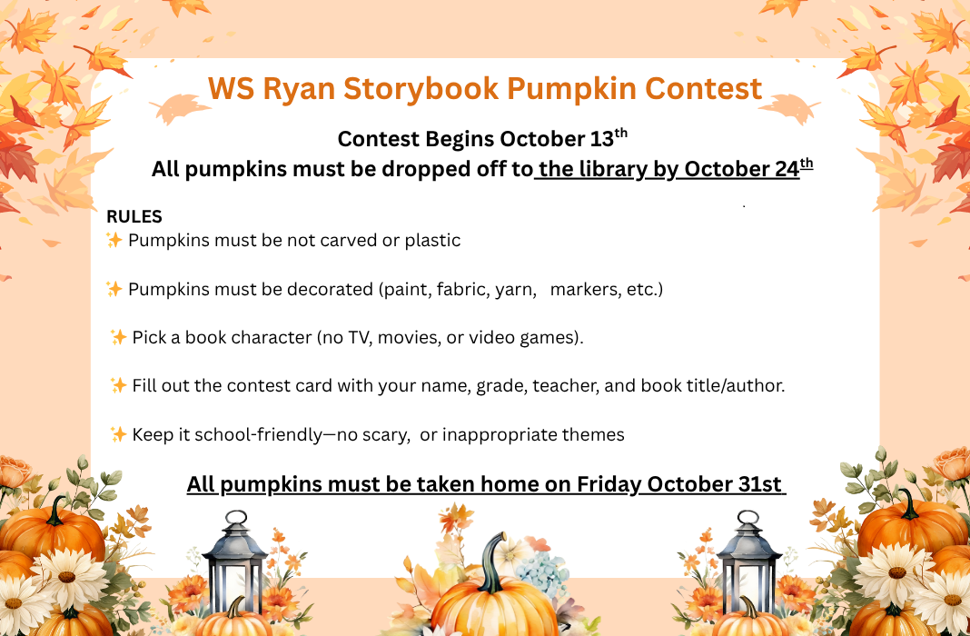  Storybook Character Pumpkin Contest